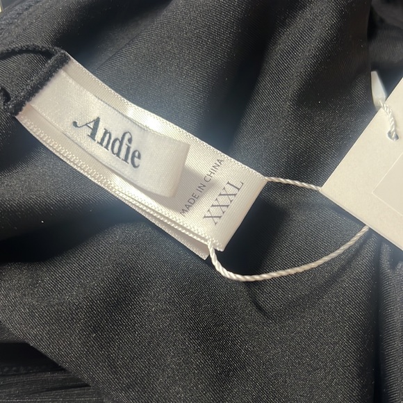 NWT Andie Swim The Banded Cheeky Rib Bottom Bikini Bottoms Black Size XXXL NEW - Picture 10 of 12